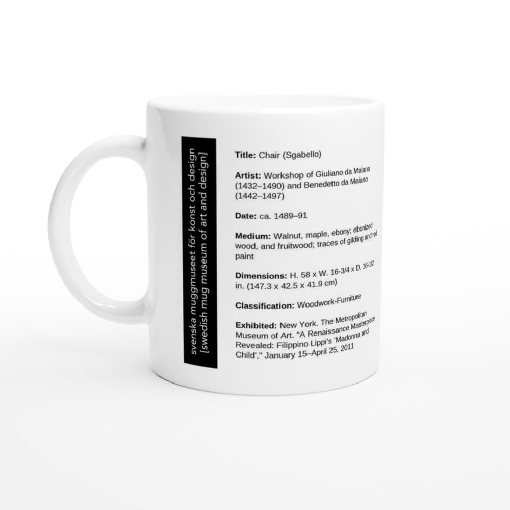 Chair (Sgabello) — label view