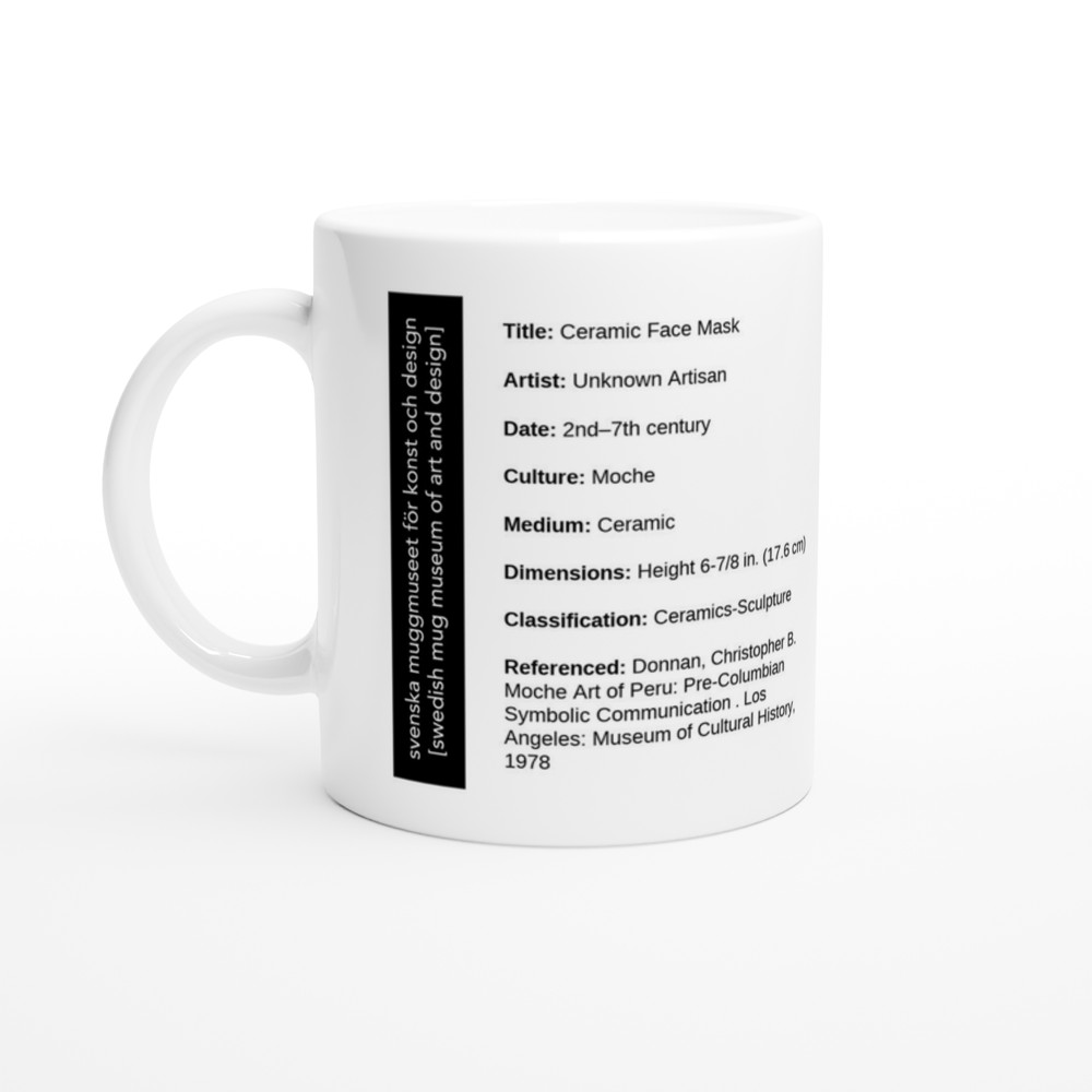 Ceramic Face Mask — label view