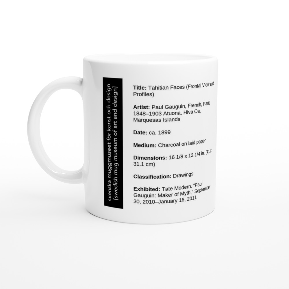 Tahitian Faces (Frontal View and Profiles) — label view