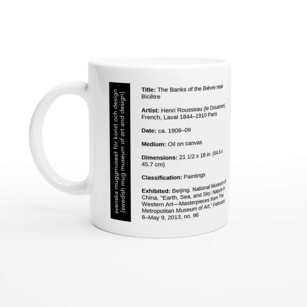 The Banks of the Bièvre near Bicêtre — label view