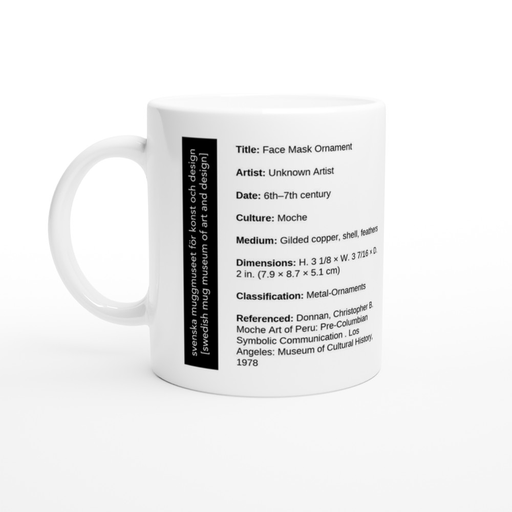 Face Mask Ornament — label view