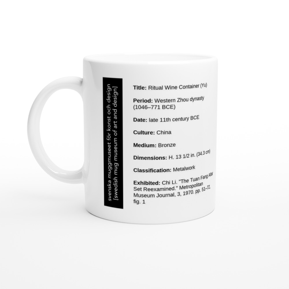 Ritual Wine Container (Yu) — label view