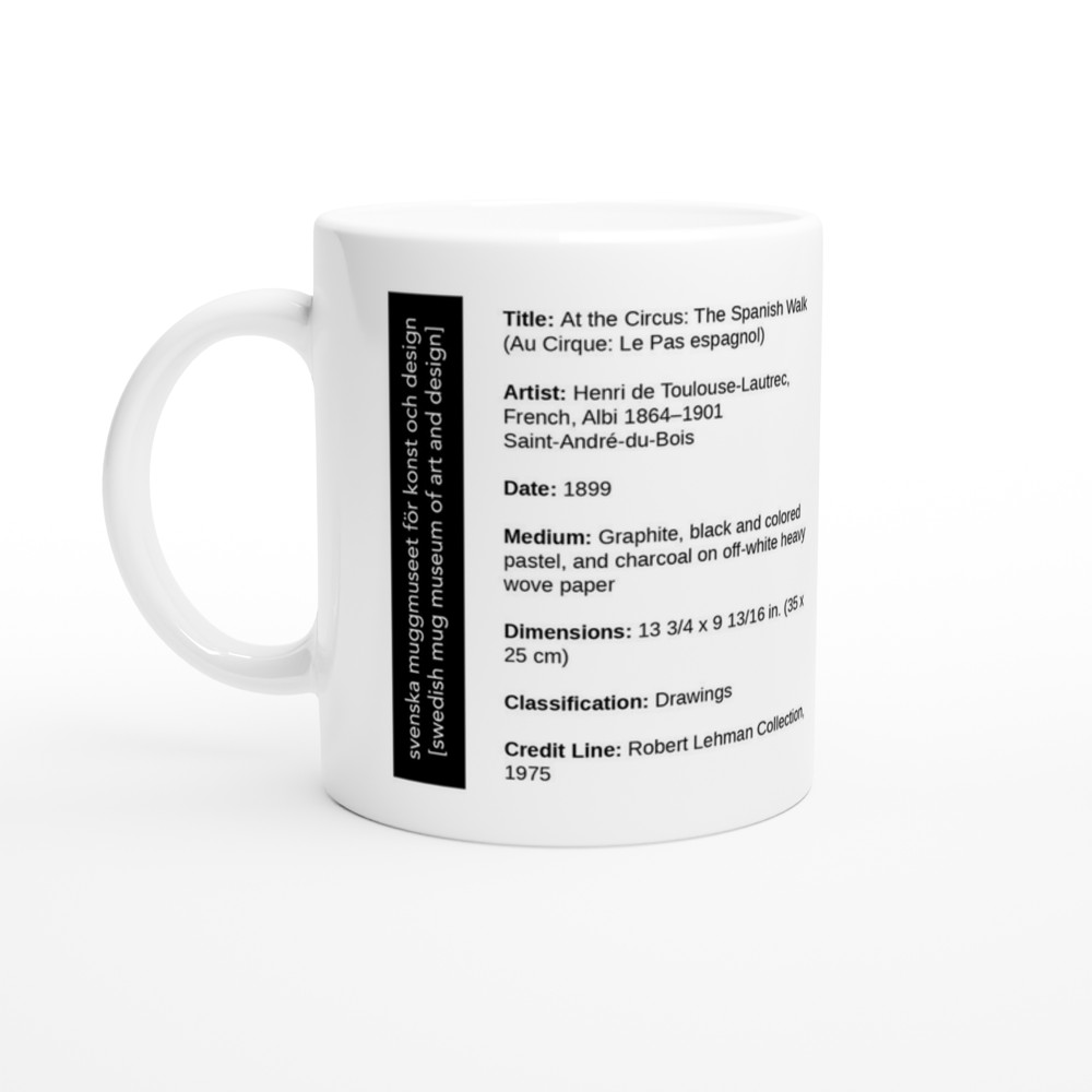 At the Circus: The Spanish Walk (Au Cirque: Le Pas espagnol) — label view