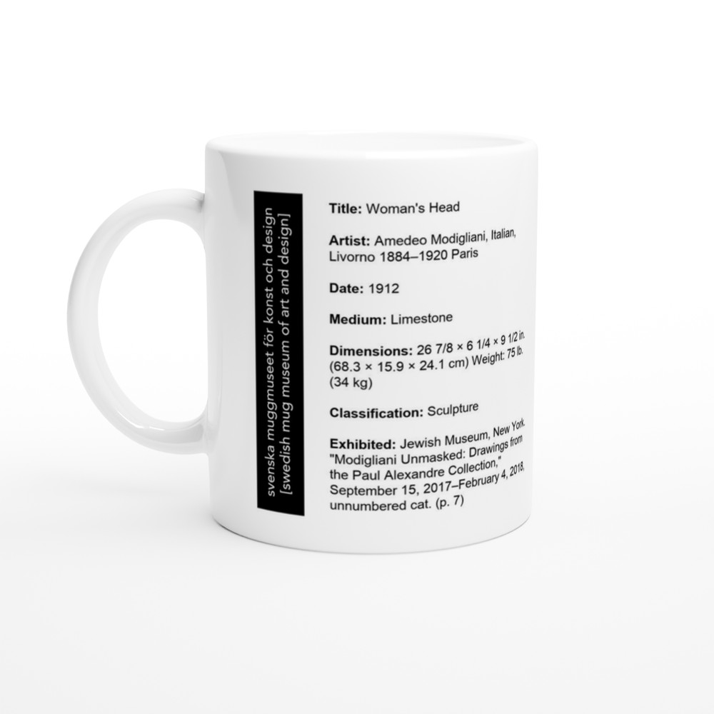 Woman's Head — label view