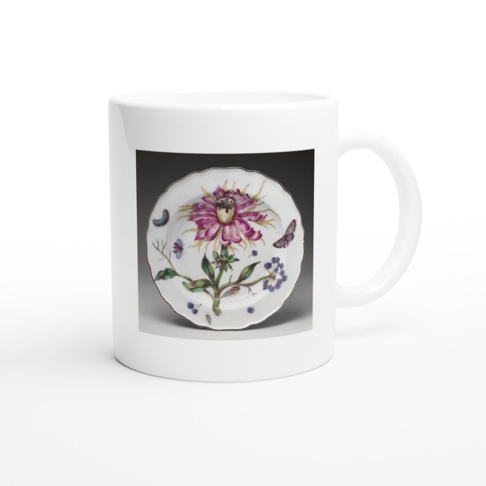 Botanical plate with thistle