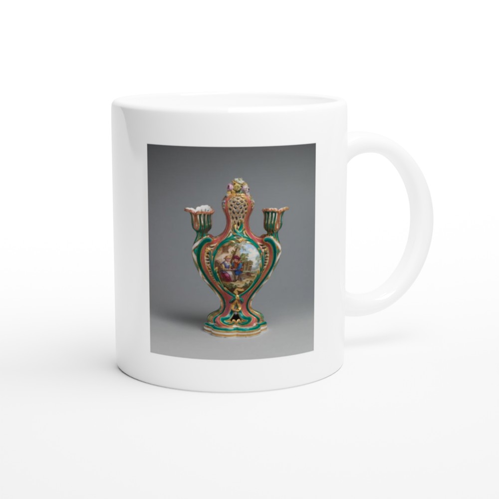 Potpourri vase with candleholders (pot-pourri à bobêche) (one of a pair)