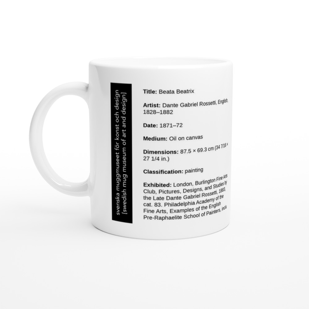 Beata Beatrix — label view